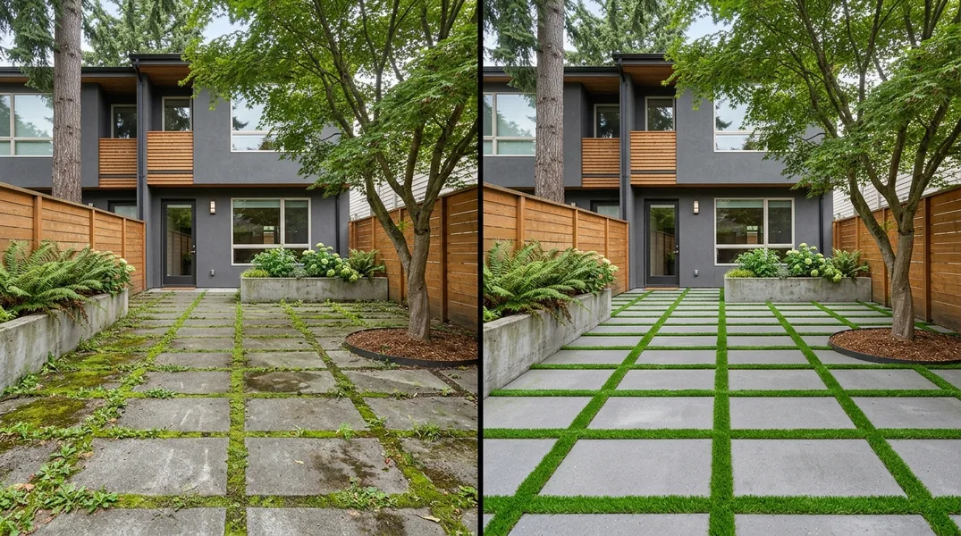 Result artificial grass installation in Seattle - Seattle Turf Installation